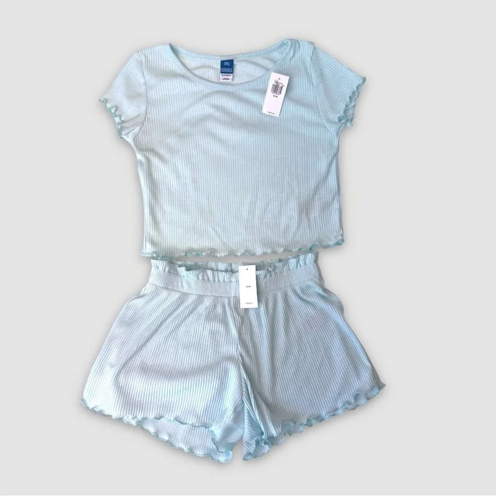 NWT Girls Size 5 GAP & Old Navy Clothes Bundle | Hoodie, Pajama Set & 2 Tees